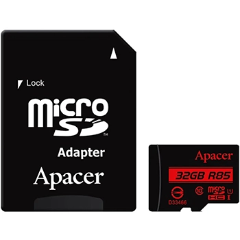 کارت حافظه microSDHC اپیسر کلاس 10 سرعت 85MBps با آداپتور SD ظرفیت 32GB